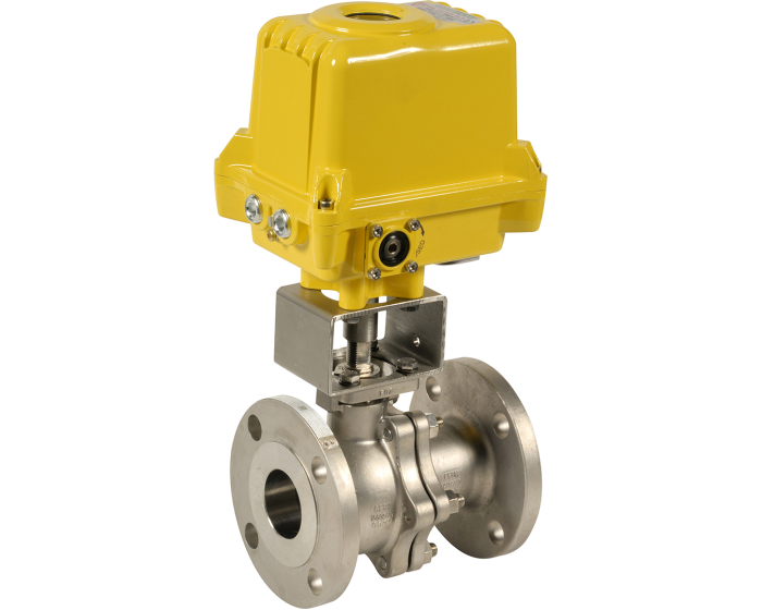 Split-body stainless steel flanged ball valve 753 DN15 + SA05X 230V AC